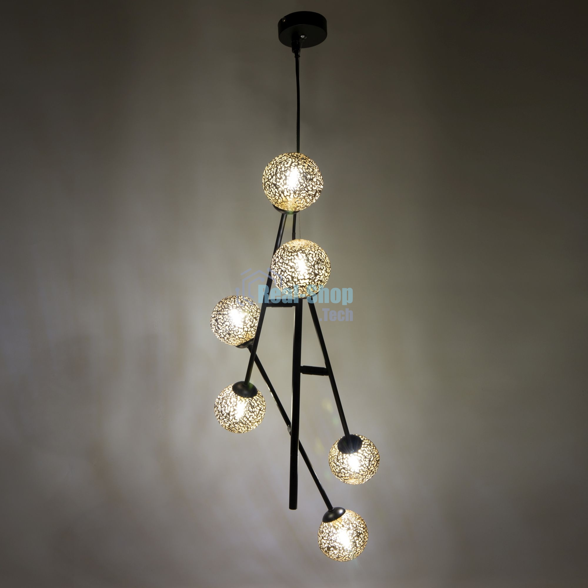 Светильник подвесной HIPER H819-0 6G96Вт BLACK/GOLD