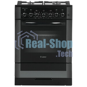 Плита комбинированная Gefest 6502-03 0029 черный, конфорок 4 газовых, духовка 55 л, 60 см x 85 см x 60 см
