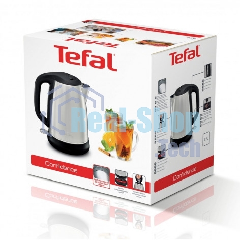 Электрочайник Tefal KI270D30 серебристый, 1.7 л, 2400 Вт, скрытый нагревательный элемент