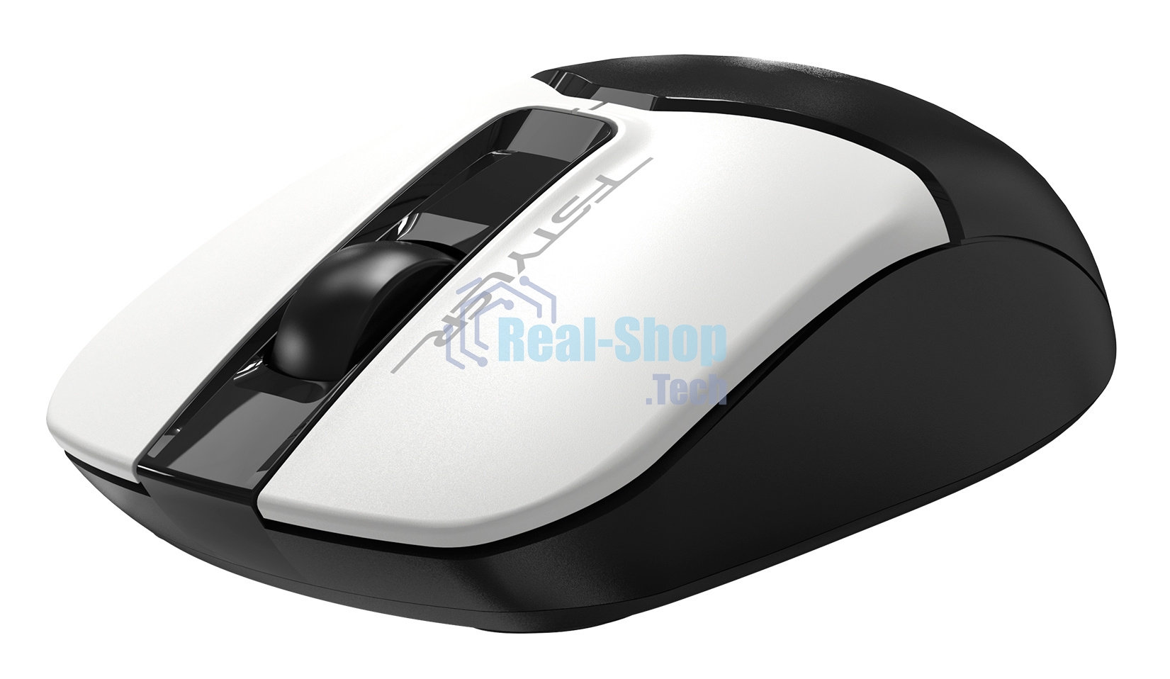 Мышь беспроводная A4Tech Fstyler FG12S белый/черный, 1200 dpi, радиоканал, USB, кнопки - 3