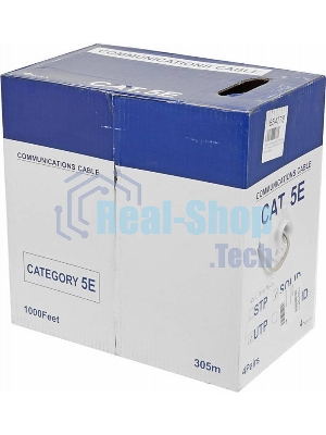 Кабель информационный Lanmaster NM-UTP5E4PR-CU кат.5е U/UTP не экранированный 4X2X25AWG PVC внутренний 305м серый