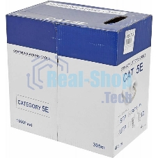 Кабель информационный Lanmaster NM-UTP5E4PR-CU кат.5е U/UTP не экранированный 4X2X25AWG PVC внутренний 305м серый Кабель информационный Lanmaster NM-UTP5E4PR-CU кат.5е U/UTP не экранированный 4X2X25AWG PVC внутренний 305м серый
