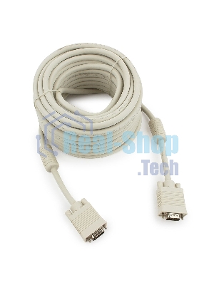 Кабель Gembird/Cablexpert VGA Premium,15M/15M,15м, тройн. экран,феррит. кольца,пакет
