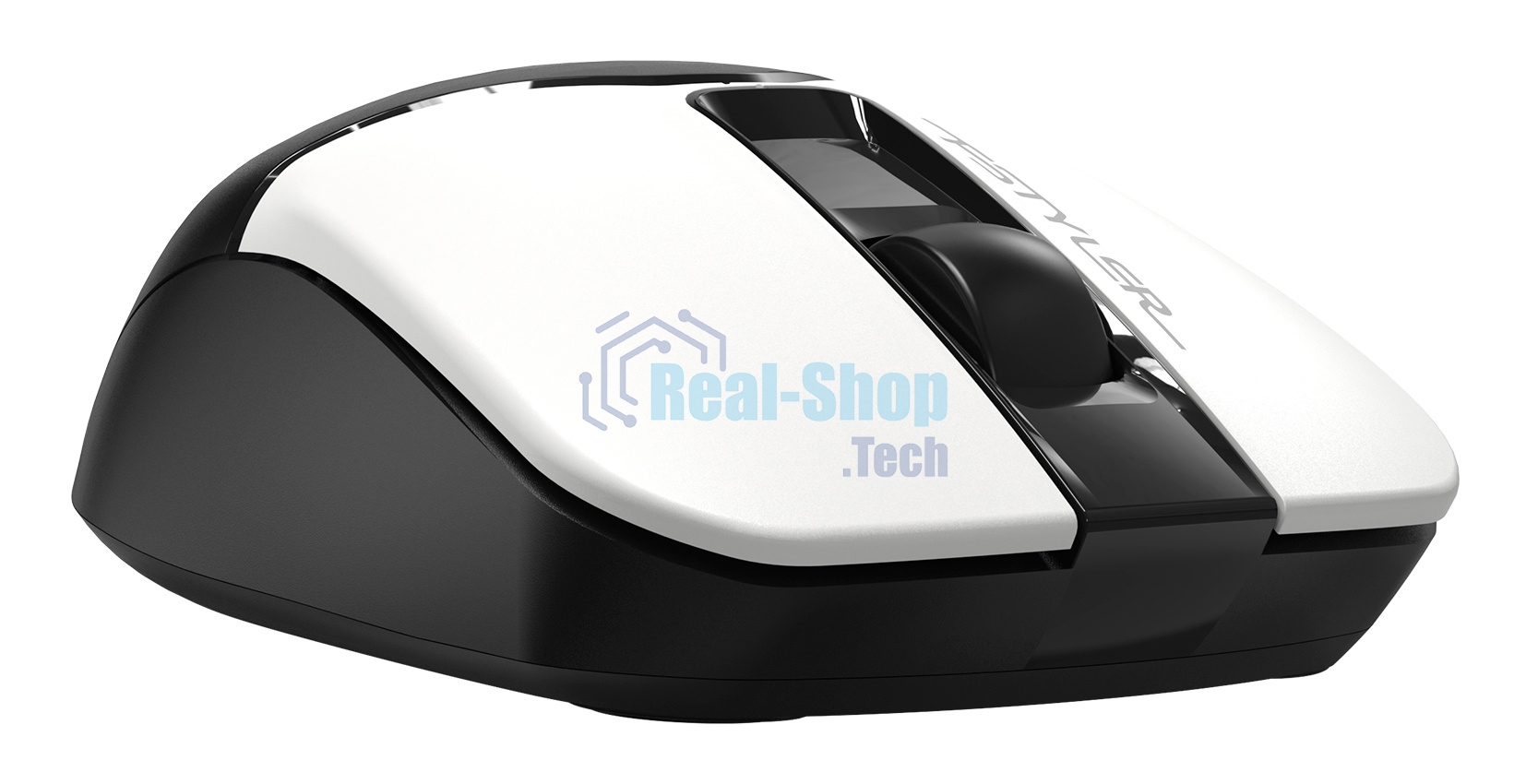 Мышь беспроводная A4Tech Fstyler FG12S белый/черный, 1200 dpi, радиоканал, USB, кнопки - 3