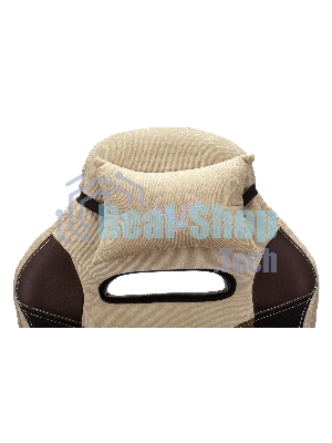 Кресло Бюрократ VIKING 6 KNIGHT BR FABRIC коричневый, ткань, 120 кг, механизм качания
