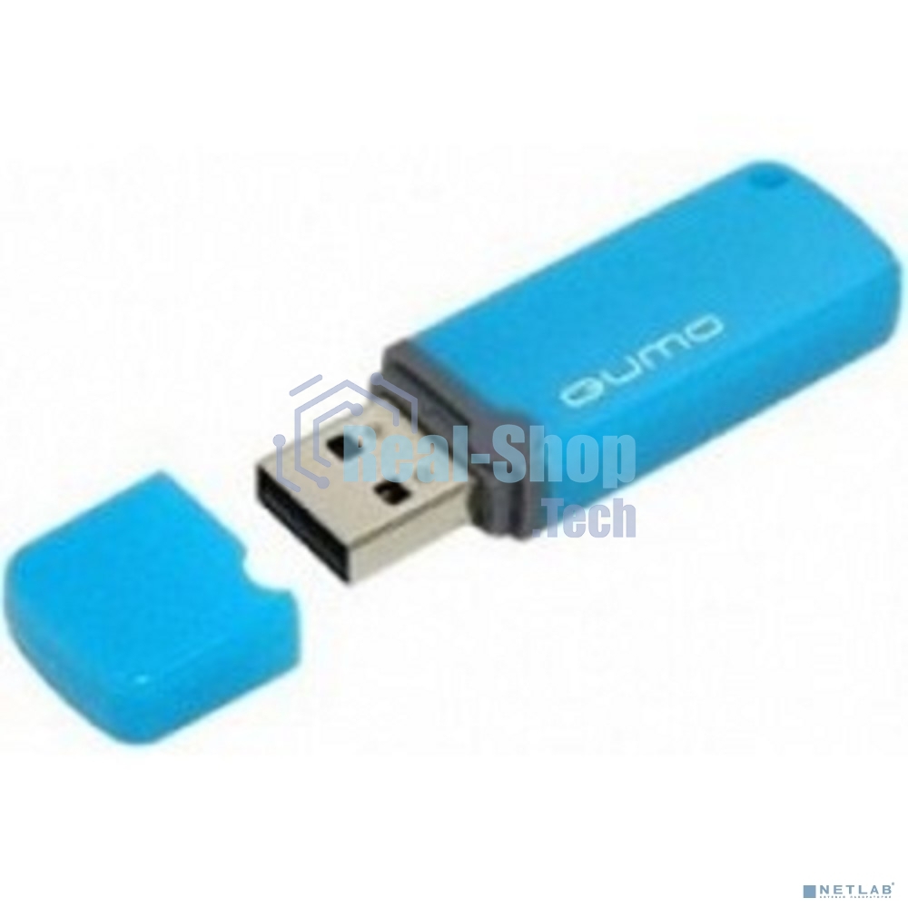 Флешка USB QUMO 8Gb, Optiva 02 синий QM8GUD-OP2-blue