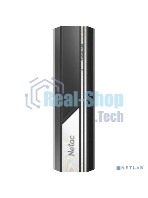 Внешний SSD Netac ZX10, 2TB, USB 3.2 Gen 2 Type-C, R/W 1050/1050, черный