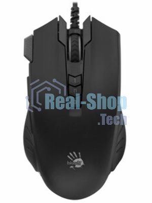 Мышь проводная A4Tech Bloody V9M черный, 4000 dpi, USB, кнопки - 9