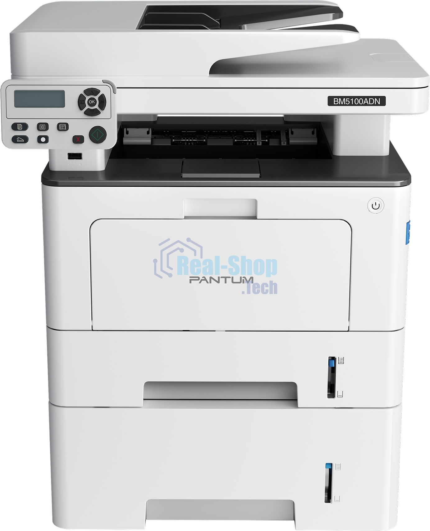 МФУ лазерное Pantum BM5100ADN, A4, ч/б, печ. до 40 стр/мин., скан. до 24 стр/мин., 1200 x 1200 dpi, USB, RJ-45, проектная модель