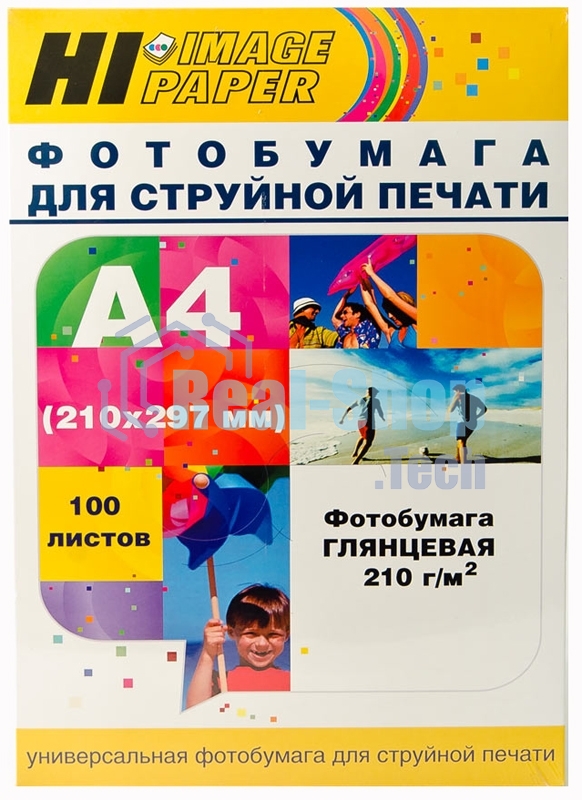 Бумага Hi-Black A200402U Фотобумага глянцевая односторонняя (Hi-image paper) A4, 210 г/м, 100 л. (H210-A4-100)