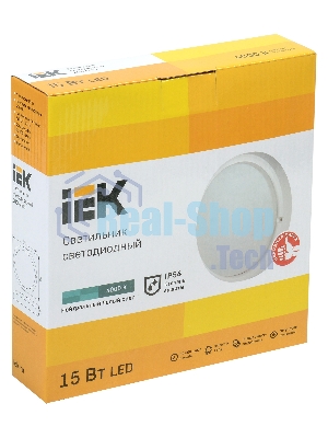 Светильник IEK LDPO0-4003-15-4000-K01LED ДПО 4003 15Вт IP54 4000K круг белый IEK