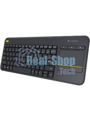 Клавиатура Logitech K400 Wireless Touch Plus беспроводная, радиоканал, чёрный