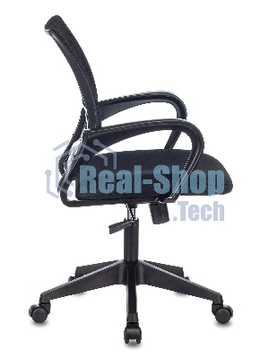 Кресло Бюрократ CH-695N/BLACK черный, сетка, 150 кг, механизм качания
