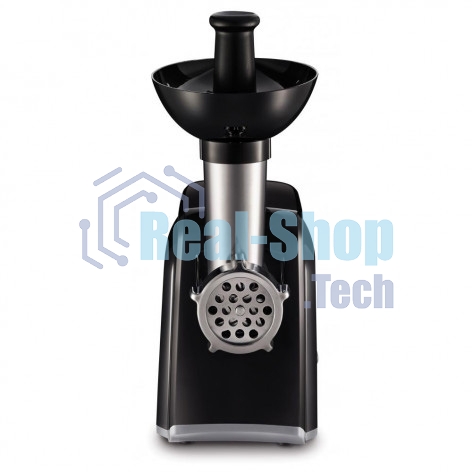Мясорубка электрическая Moulinex ME105830 черный, 1400 Вт, 1.7 кг/мин, реверс, защита от перегрузки, насадки - 3