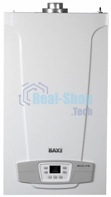 Котел газовый BAXI ECO LIFE 24F настен, 24 кВт, двухконтурный, с закрыт. кам. сгор.