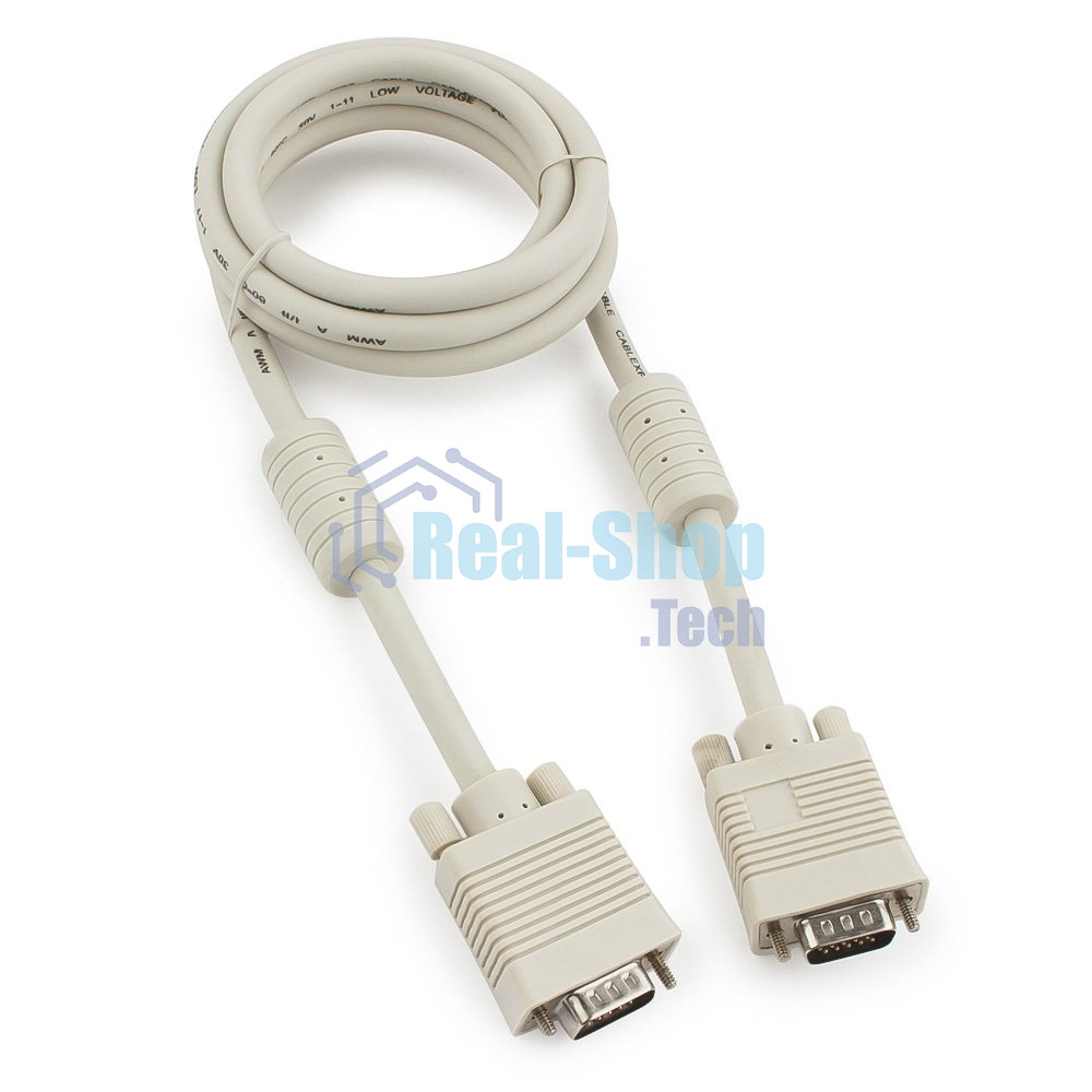 Кабель Gembird/Cablexpert VGA Premium,15M/15M,1.8м, тройной экран, феррит.кольца, пакет