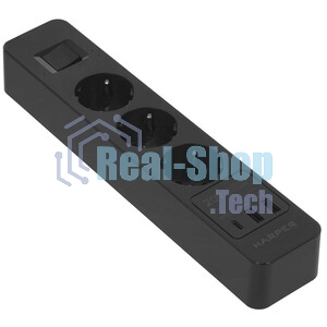 Удлинитель с USB зарядкой Harper UCH-430 черный PD3.0
