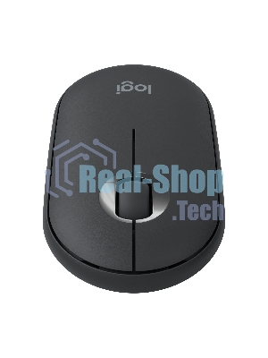 Мышь беспроводная Logitech Pebble M350 графитовый, 1000 dpi, радиоканал, Bluetooth, USB, кнопки - 3
