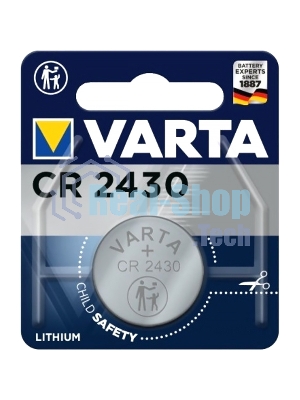 Батарейка Varta ELECTRONICS CR2430 BL1 Lithium 3V (6430) (1/10/100)