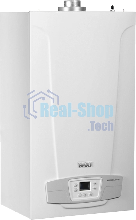 Котел газовый BAXI ECO LIFE 24F настен, 24 кВт, двухконтурный, с закрыт. кам. сгор.