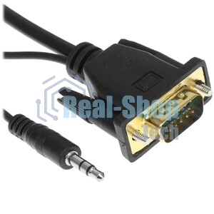 Переходник HDMI-VGA Cablexpert A-HDMI-VGA-02, 19M/15F, Jack3.5 аудиовыход
