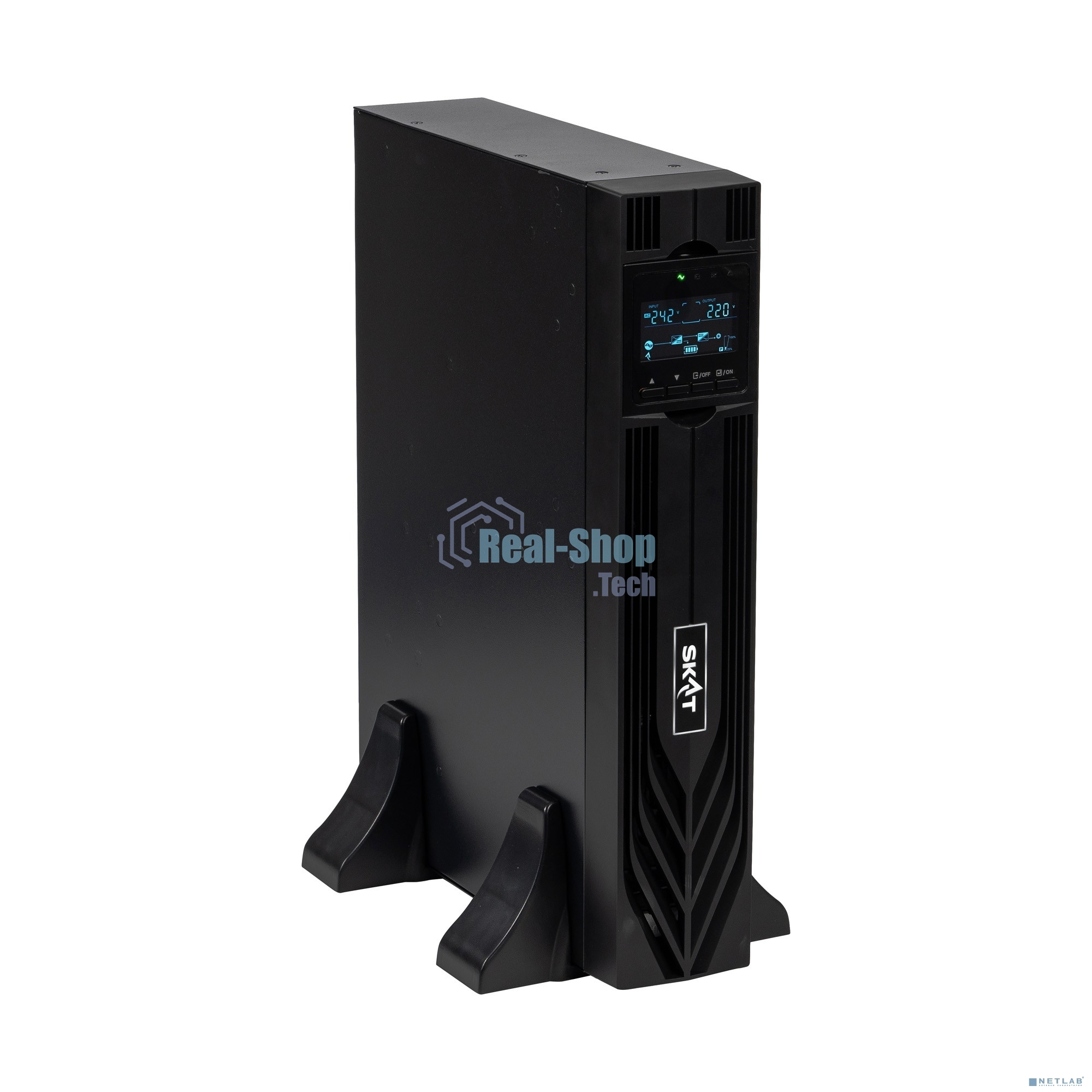 Источник бесперебойного питания Бастион SKAT-UPS 1000-RACK-ON-2X9-E P3 1000Вт 1000ВА черный