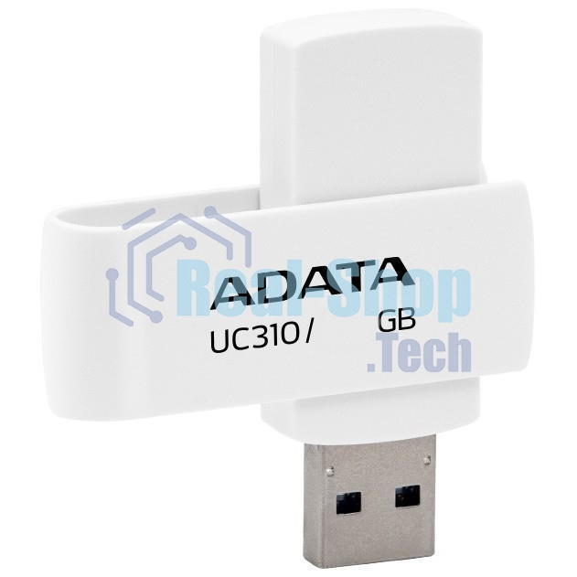Флешка USB ADATA UC310 (UC310-256G-RWH), 256Gb, USB 3.2 Gen1, R/W 100/30, белый