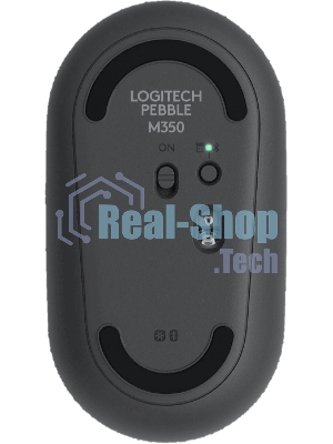 Мышь беспроводная Logitech Pebble M350 графитовый, 1000 dpi, радиоканал, Bluetooth, USB, кнопки - 3