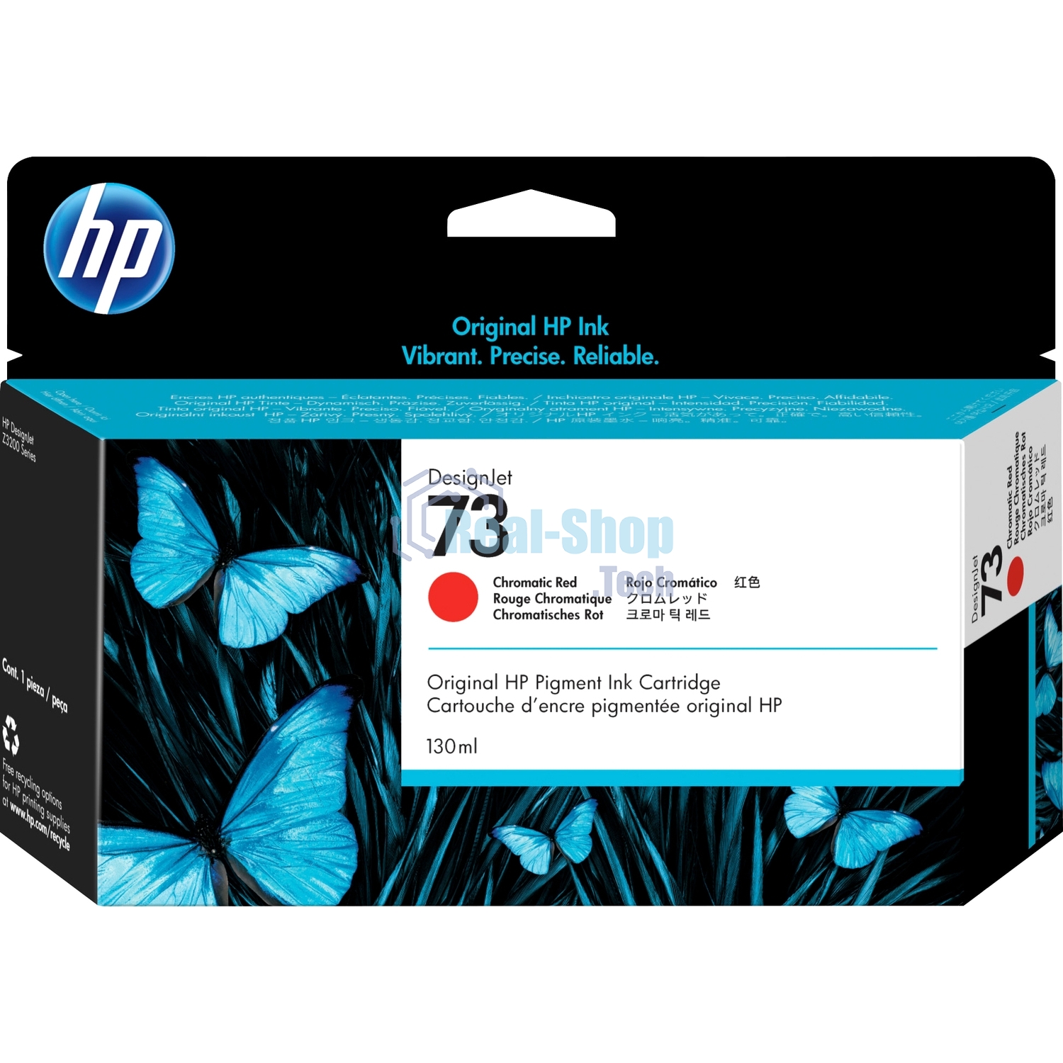 Картридж струйный HP 73 CD951A хроматический красный для HP DJ Z3200 (130мл)