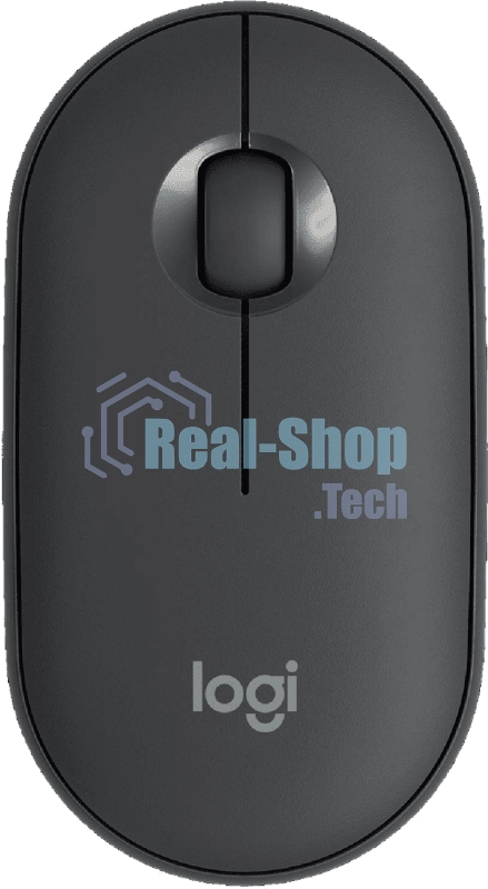 Мышь беспроводная Logitech Pebble M350 графитовый, 1000 dpi, радиоканал, Bluetooth, USB, кнопки - 3