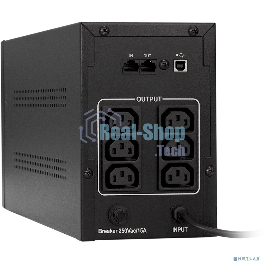 Источник бесперебойного питания ExeGate EP285517RUS SpecialPro Smart LLB-2000.LCD.AVR.C13.RJ.USB 2000VA/1200W, LCD, AVR, 6*IEC-C13, RJ45/11, USB, черный