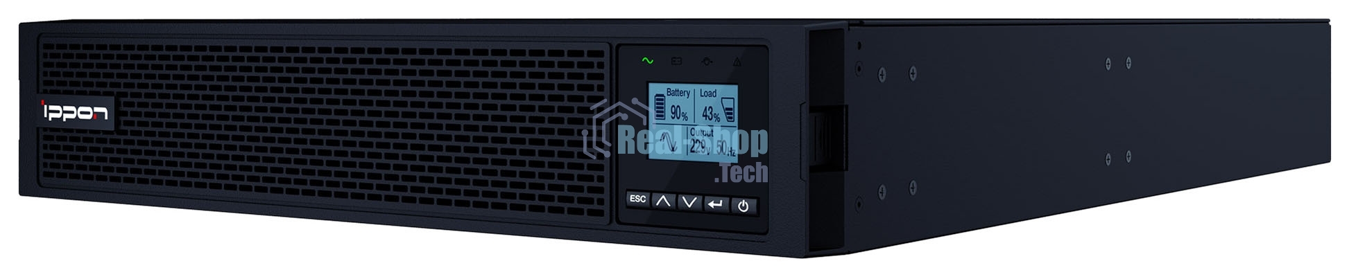 Источник бесперебойного питания Ippon Innova RT II 3000 / 3000 ВА / 3000 Вт / 8 x IEC 320 C13, 1 x IEC 320 С19