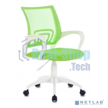 Кресло Бюрократ CH-W695NLT TW-03A TW-18 салатовый, сетка/ткань, 120 кг, механизм качания