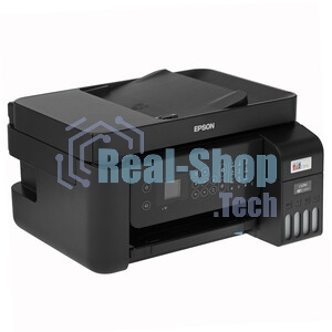 МФУ струйное Epson L5290 (C11CJ65512/C11CJ65508/C11CJ65407), A4, цветное, печ. до 33 стр/мин. (ч/б) до 15 стр/мин. (цвет), скан. до 12 стр/мин. (ч/б) 29 стр/мин. (цвет), 1440 x 5760 dpi (печать) 1200x2400dpi (скан.), USB, RJ-45, Wi-Fi