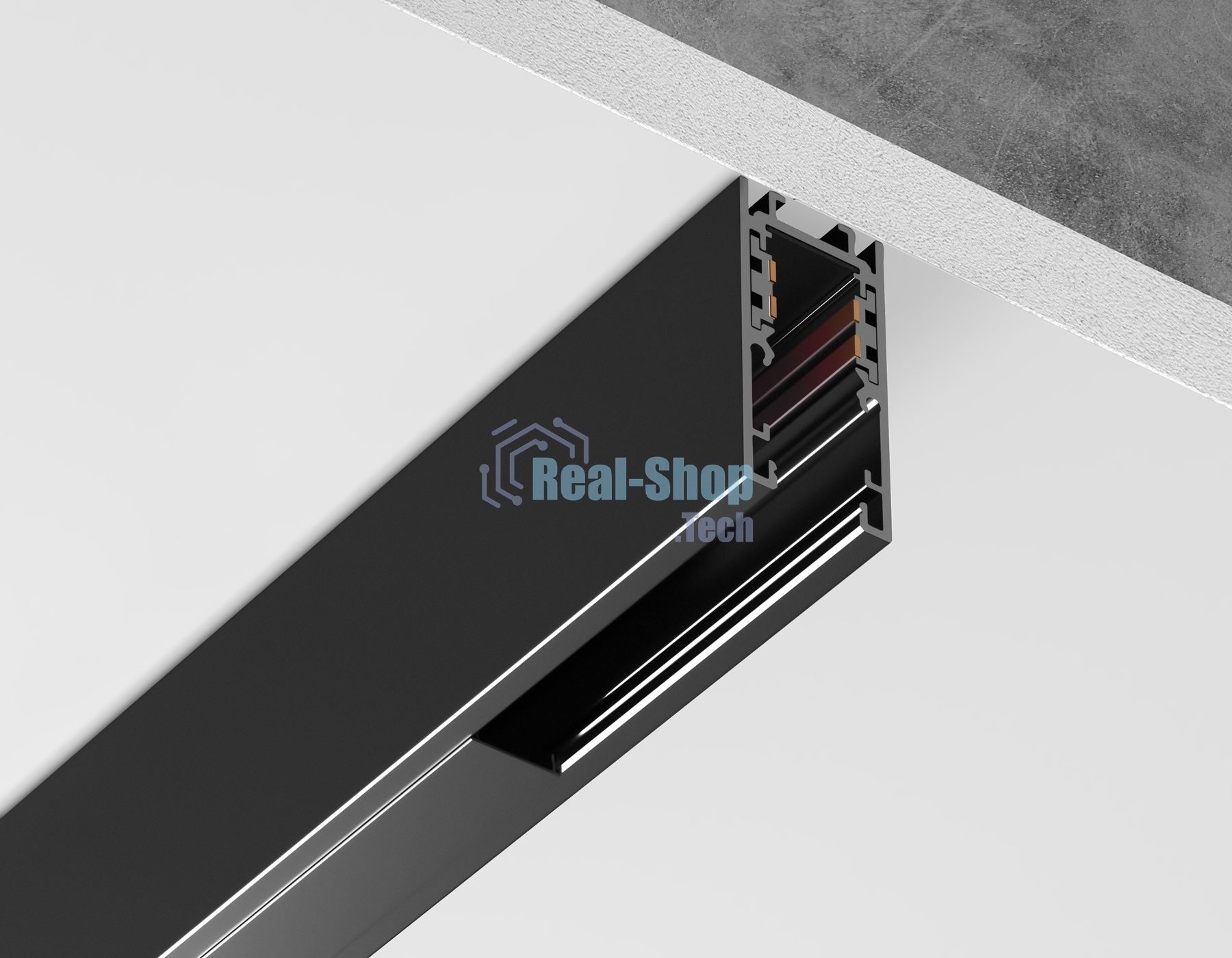 Шинопровод GL1919 BK черный IP20 48V 3000*21*43