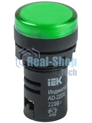 Арматура светосигнальная AD-22DS 12В AC/DC зел. IEK BLS10-ADDS-012-K06