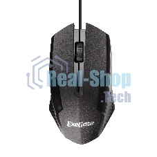 Мышь проводная ExeGate Professional Standard SH-9025 черный, 1000 dpi, USB, кнопки - 3