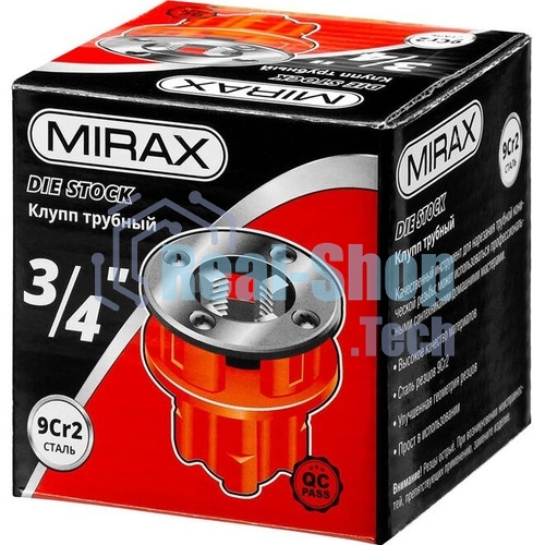 Клупп трубный резьбонарезной MIRAX 28241-3/4, 3/4