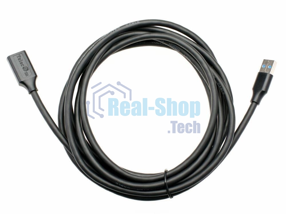 Кабель удлинительный USB3.0 Am-Af 1.8m Telecom черный (TUS708-1.8M)