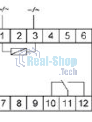 Реле промежуточное PK-1P/Un (монтаж на DIN-рейке 35мм 12В AC/DC 16А перекл.) F&F EA06.001.001