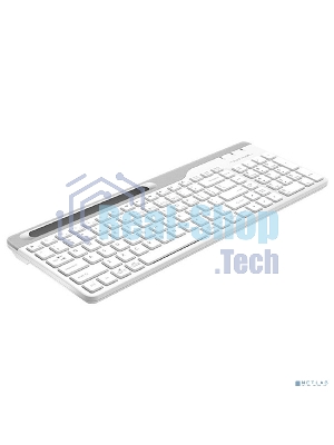 Клавиатура беспроводная A4Tech Fstyler FBK25, USB, Bluetooth/Радиоканал, белый/серый