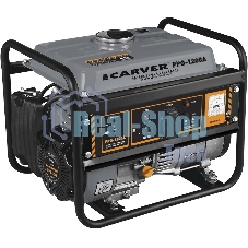 Электрогенератор бензиновый Carver PPG-1200, 1.05 кВт, 65 дБ, 24 кг