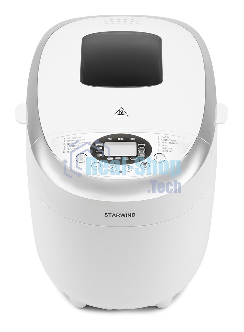 Хлебопечка Starwind SBMM1224 белый, 850 Вт, 1.25 кг, 12 программ