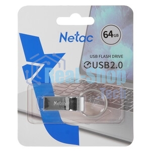Флешка USB Netac U275 (NT03U275N-064G-20SL), 64Gb, USB 2.0, R/W 50/15, серебристый