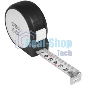 Рулетка Deli Home Series белый H8005A 5м х 19мм, эксклюзивный дизайн