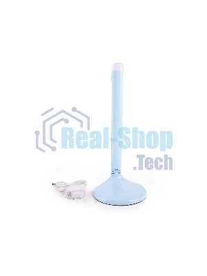 Настольная светодиодная лампа с ночником Ambrella light DE550 BL голубой LED 3000-6400K 8W