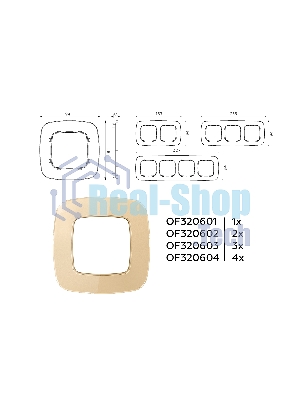 Рамка OMEGA Radian (Шампань Стекло органическое) 3-ая OF320603