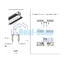 Шинопровод GL1922 BK черный IP20 48V 2000*55*43