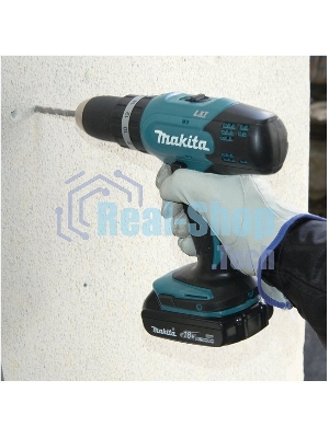 Дрель-шуруповерт Makita DHP453RFE, 18 В, 3 Ач, 42 Нм, щеточный