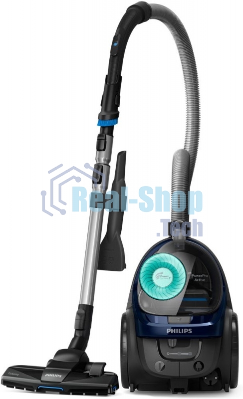 Пылесос Philips FC9573/01 синий/темно-серый, 410/1900 Вт, уборка сухая, пылесборник контейнер 1,5 л